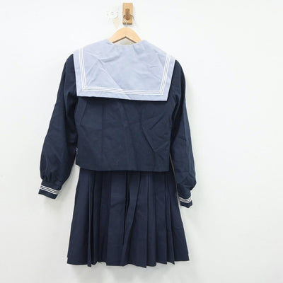 【中古】大阪府 日根野中学校 女子制服 5点（シャツ・セーラー服・スカート）sf018298