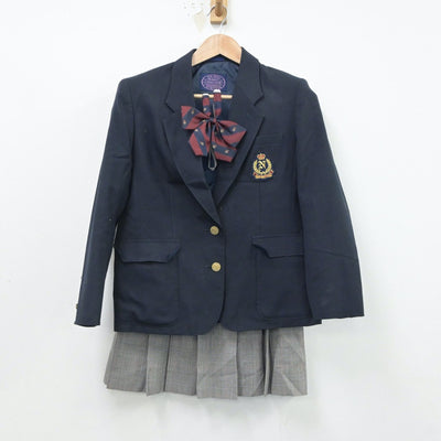 【中古】東京都 中野工業高等学校 女子制服 3点（ブレザー・スカート）sf018300