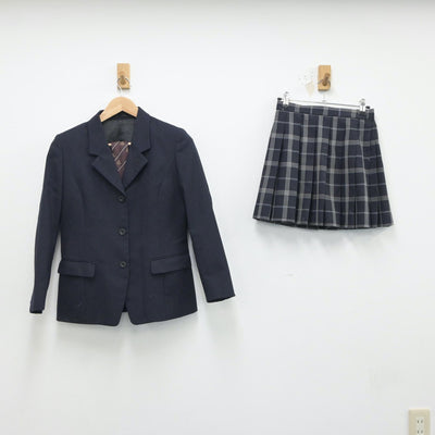 【中古】東京都 東大和南高等学校 女子制服 3点（ブレザー・スカート）sf018305