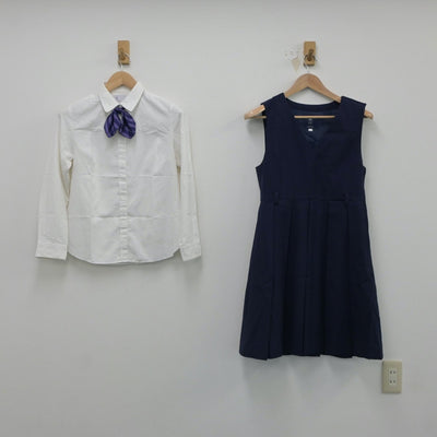 【中古】東京都 跡見学園高等学校 女子制服 5点（ブレザー・シャツ・ジャンパースカート）sf018310