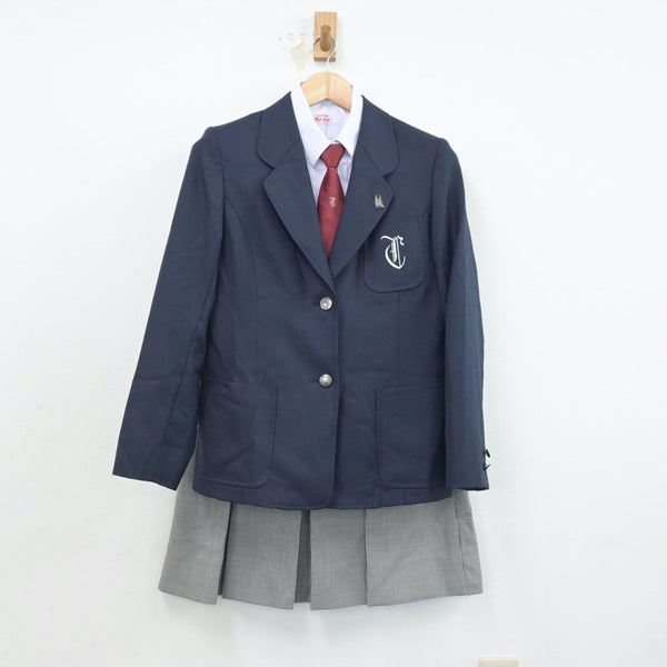 中古制服】神奈川県 神奈川県横浜市立茅ヶ崎中学校 女子制服 5点（ブレザー・シャツ・ベスト・スカート）sf018315【リサイクル学生服】 | 中古制服 通販パレイド