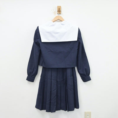 【中古】愛知県 名古屋市立守山東中学校 女子制服 2点（セーラー服・スカート）sf018322