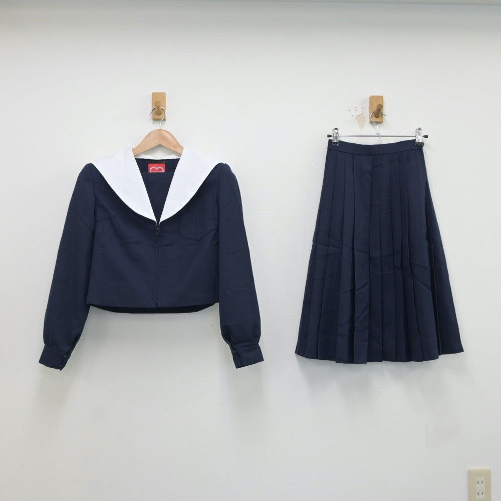 【中古】愛知県 名古屋市立守山東中学校 女子制服 2点（セーラー服・スカート）sf018322