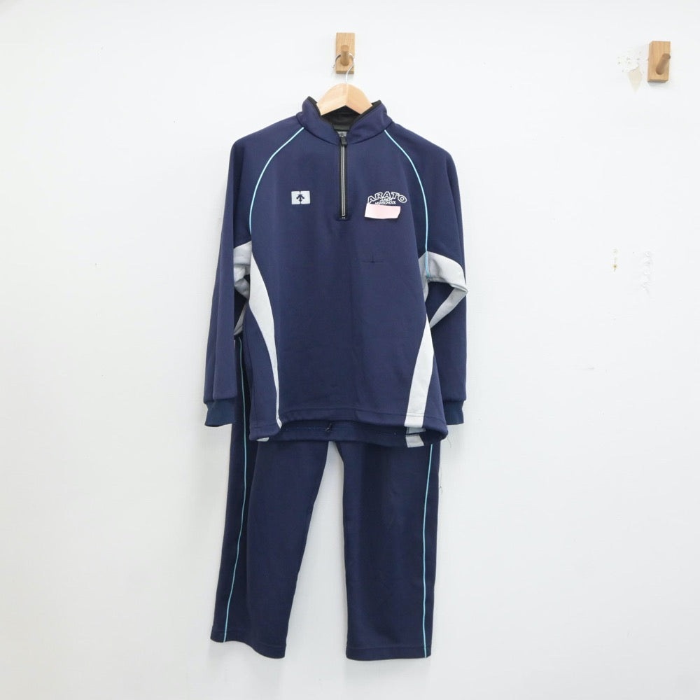 【中古】群馬県 荒砥中学校 女子制服 2点（ジャージ 上・ジャージ 下）sf018336