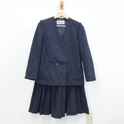 【中古】群馬県 荒砥中学校 女子制服 3点（ブレザー・ベスト・スカート）sf018339