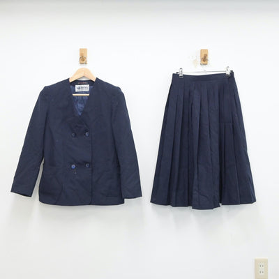 【中古】群馬県 荒砥中学校 女子制服 3点（ブレザー・ベスト・スカート）sf018339