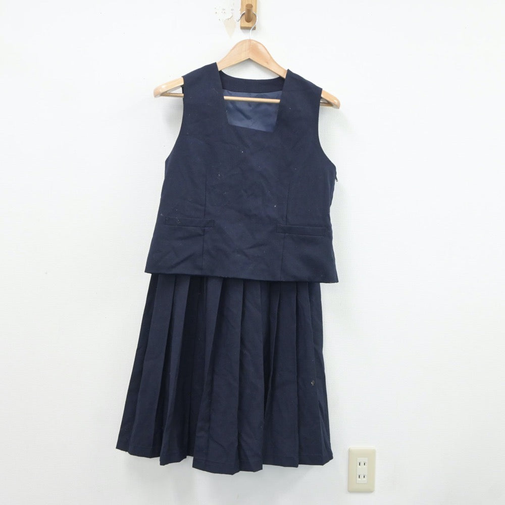 【中古】群馬県 荒砥中学校 女子制服 3点（ブレザー・ベスト・スカート）sf018339