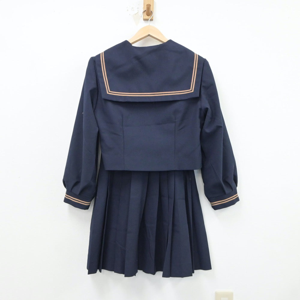 【中古】東京都 松江第二中学校 女子制服 4点（セーラー服・シャツ・スカート）sf018341