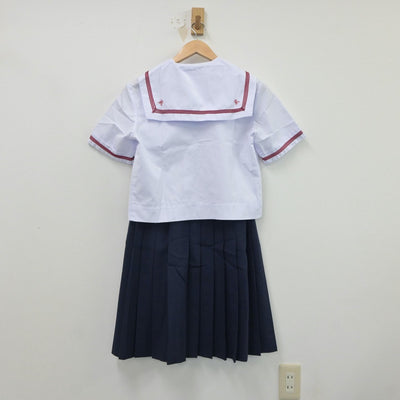 【中古】東京都 墨田区立両国中学校 女子制服 3点（セーラー服・スカート）sf018345