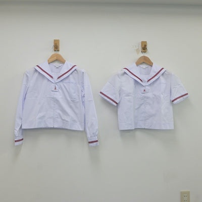 【中古】東京都 墨田区立両国中学校 女子制服 2点（セーラー服）sf018346