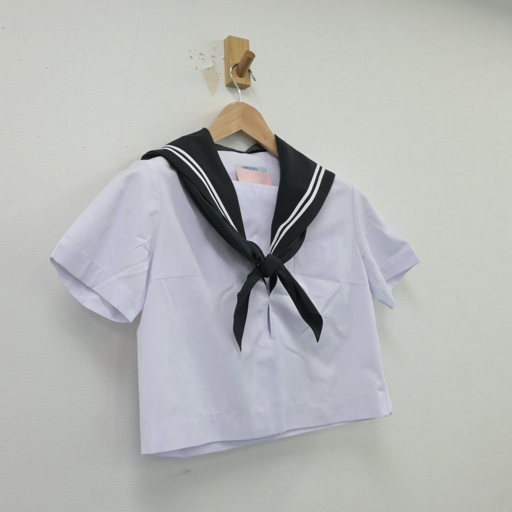 【中古】愛知県 稲沢市千代田中中学校 女子制服 2点（セーラー服）sf018356