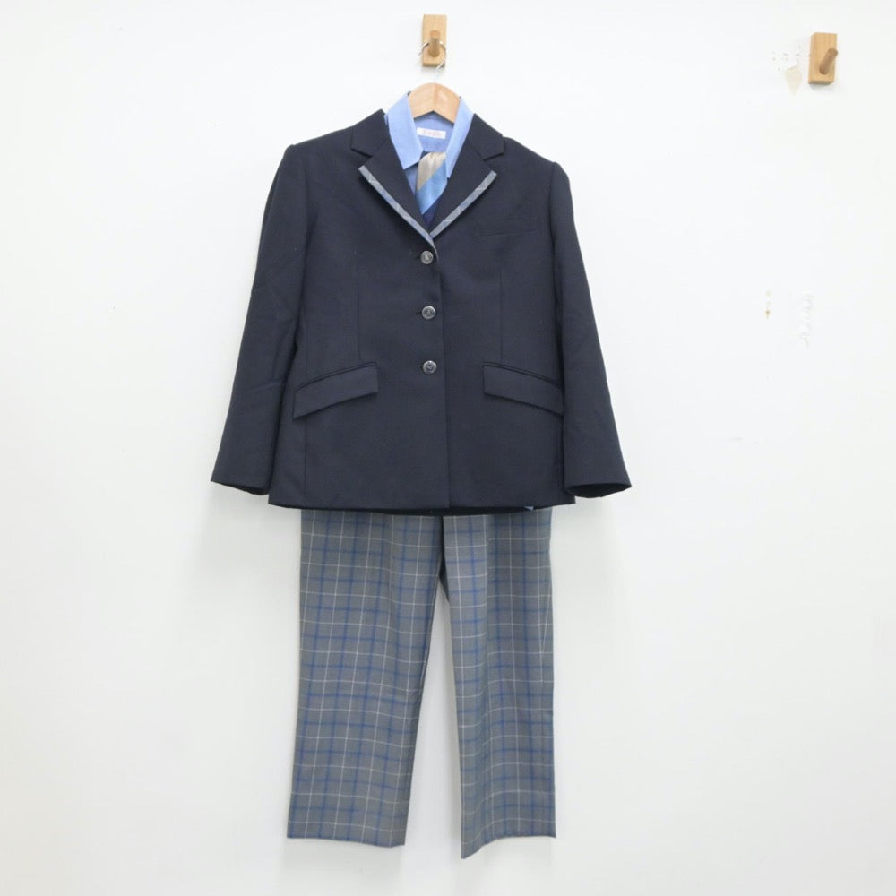 【中古】大阪府 大阪府立芦間高等学校 女子制服 4点（ブレザー・シャツ・ズボン）sf018359