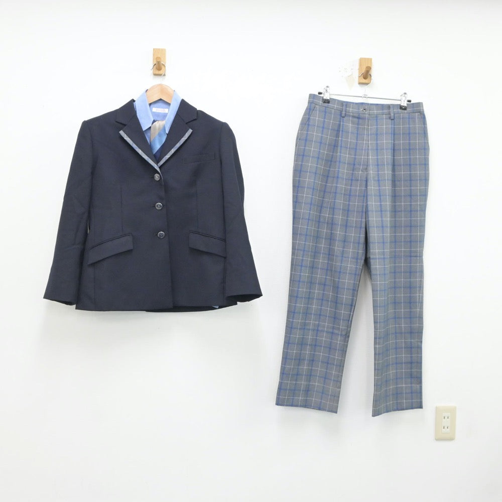 【中古】大阪府 大阪府立芦間高等学校 女子制服 4点（ブレザー・シャツ・ズボン）sf018359