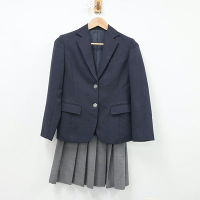 【中古】香川県 さぬき市立長尾中学校 女子制服 3点（ブレザー・ベスト・スカート）sf018365