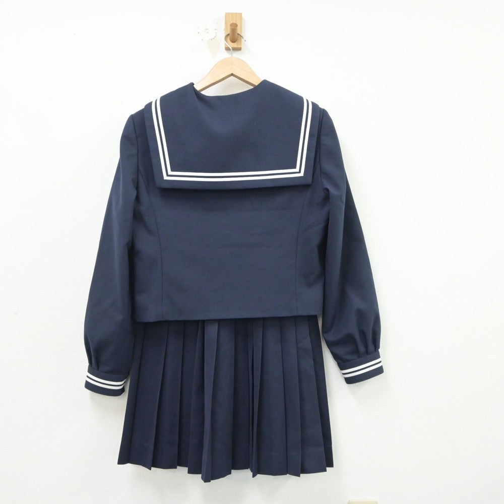 【中古】香川県 さぬき市立長尾中学校 女子制服 2点（セーラー服・スカート）sf018368