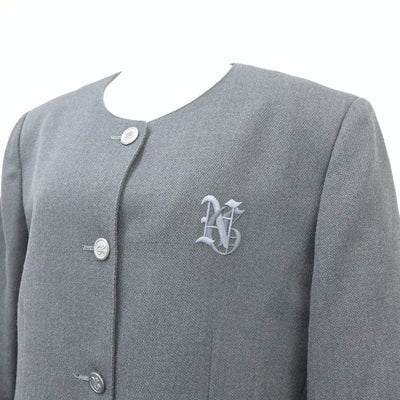 【中古】兵庫県 仁川学院高等学校 女子制服 3点（ブレザー・ジャンパースカート）sf018382