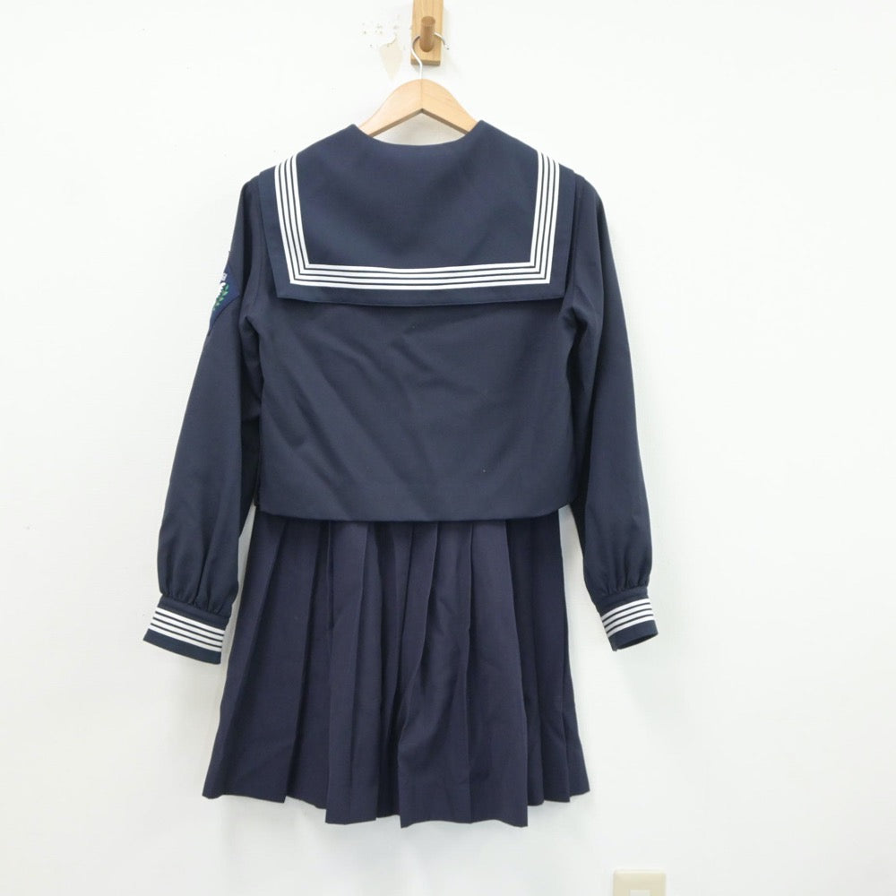 【中古】宮城県 常盤木学園高等学校 女子制服 2点（セーラー服・スカート）sf018387