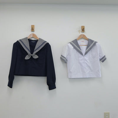 【中古】大阪府 明浄学院高等学校 女子制服 3点（セーラー服・セーラー服）sf018411