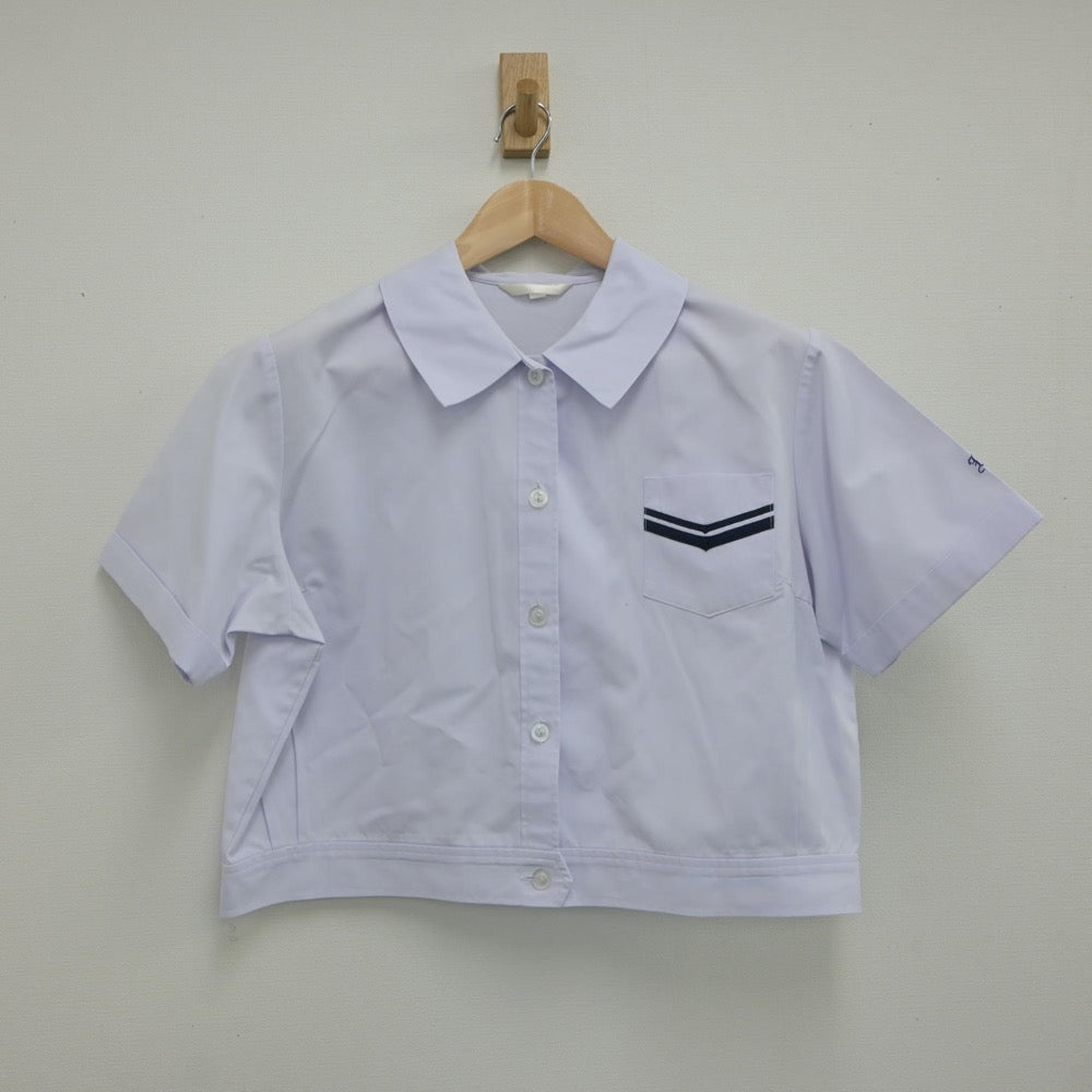 【中古】大阪府 河原城中学校 女子制服 3点（シャツ・スカート）sf018416