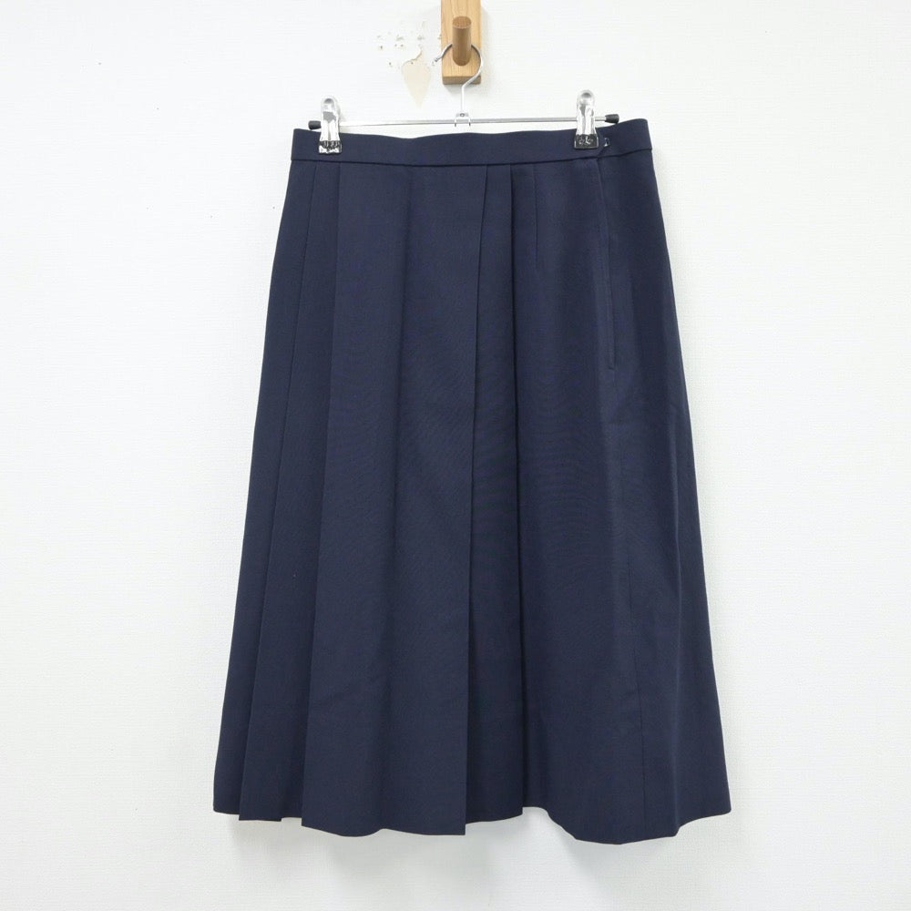 【中古】宮城県 寺岡中学校 女子制服 2点（ベスト・スカート）sf018421