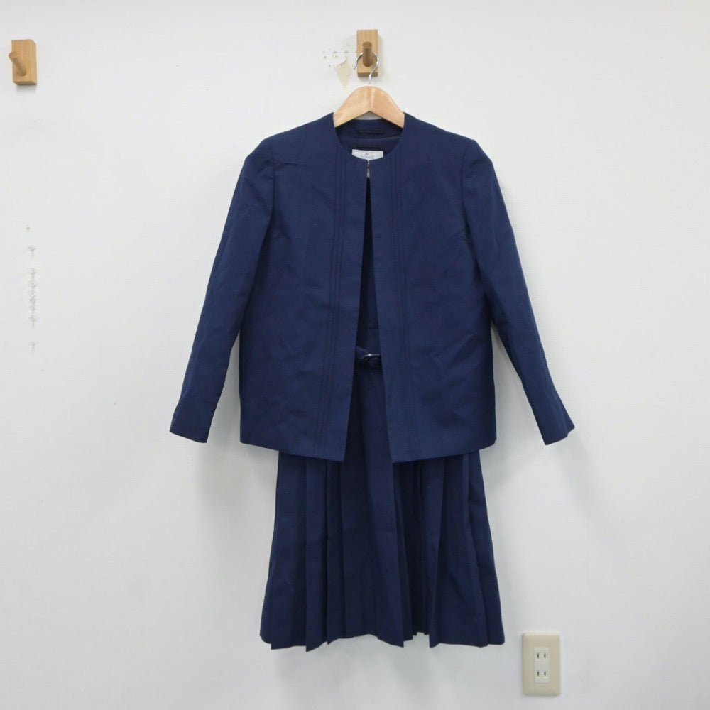 【中古】神奈川県 富士見中学校 女子制服 2点（ブレザー・ジャンパースカート）sf018426