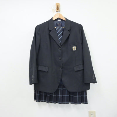 【中古】熊本県 文徳中学校・高等学校 女子制服 3点（ブレザー・スカート）sf018431