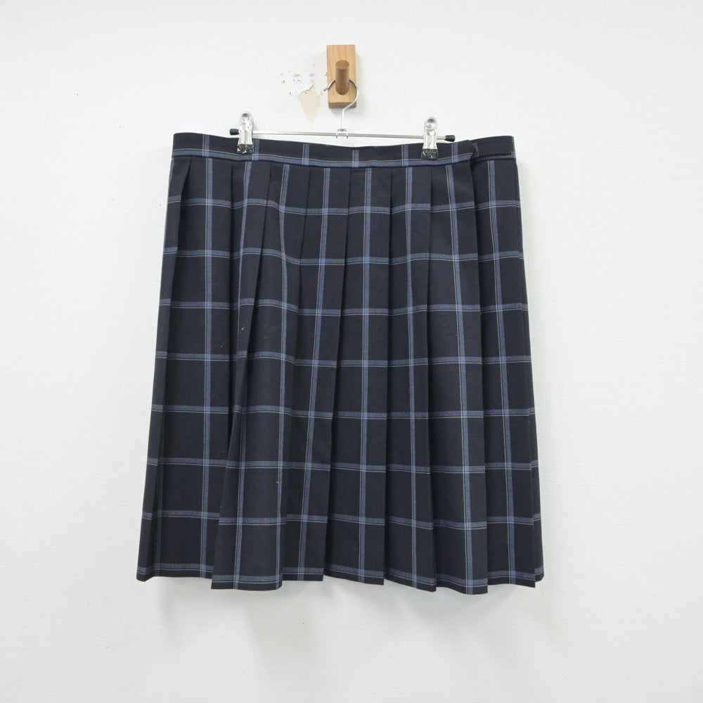 【中古】熊本県 文徳中学校・高等学校 女子制服 2点（ニットベスト・スカート）sf018433