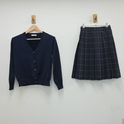 【中古】東京都 駒沢学園女子中学校・高等学校 女子制服 2点（ニット・スカート）sf018440