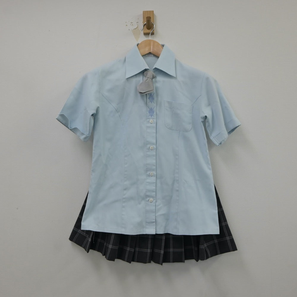 【中古】東京都 宝仙学園高等学校 女子制服 4点（シャツ・ニットベスト・スカート）sf018448