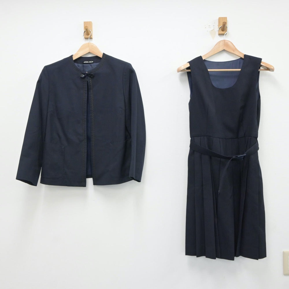 【中古】東京都 大泉学園中学校 女子制服 2点（ブレザー・ジャンパースカート）sf018451