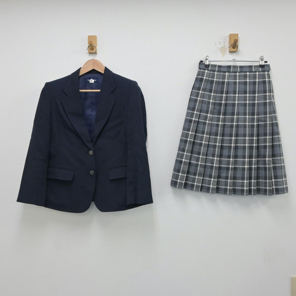 【中古】埼玉県 本庄東高等学校 女子制服 3点（ブレザー・ニット・スカート）sf018454