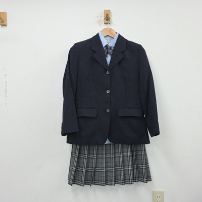 【中古】埼玉県 開智高等学校 女子制服 5点（ブレザー・シャツ・ニット・スカート）sf018456