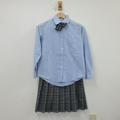 【中古】埼玉県 開智高等学校 女子制服 5点（ブレザー・シャツ・ニット・スカート）sf018456