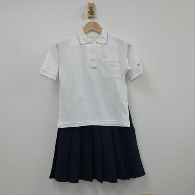 【中古】兵庫県 神戸常盤女子高等学校 女子制服 3点（シャツ・ニットベスト・スカート）sf018459