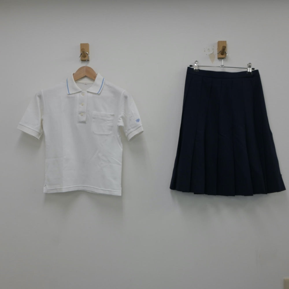 【中古】兵庫県 神戸常盤女子高等学校 女子制服 3点（シャツ・ニットベスト・スカート）sf018459