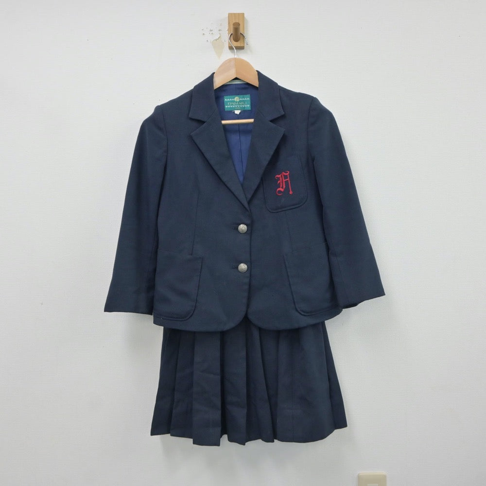 【中古】兵庫県 福田中学校 女子制服 3点（ブレザー・ベスト・スカート）sf018460