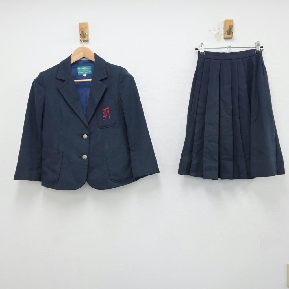 【中古】兵庫県 福田中学校 女子制服 3点（ブレザー・ベスト・スカート）sf018460