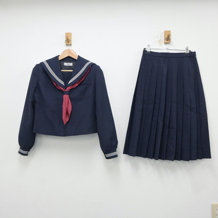 中古制服】秋田県 将軍野中学校 女子制服 3点（セーラー服