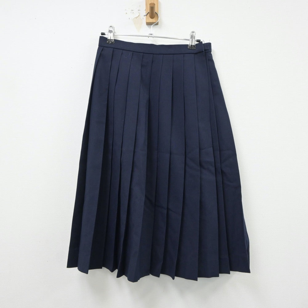 【中古】秋田県 将軍野中学校 女子制服 3点（セーラー服・スカート）sf018481