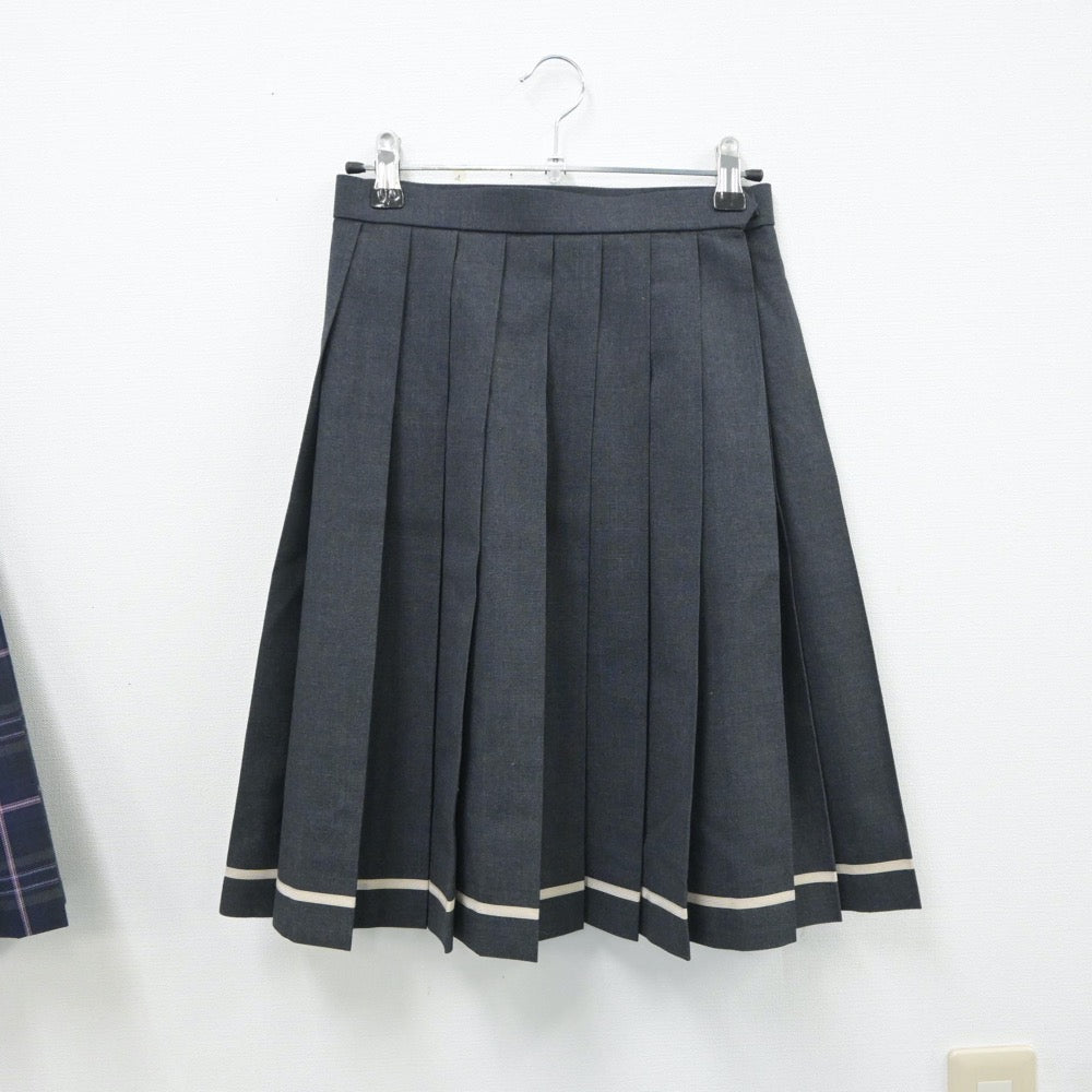 【中古】福島県 日本大学東北高等学校 女子制服 2点（スカート）sf018485