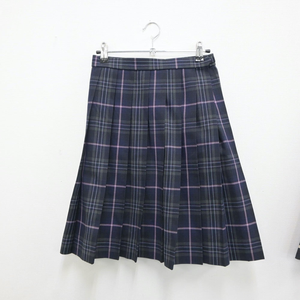 【中古】福島県 日本大学東北高等学校 女子制服 2点（スカート）sf018485