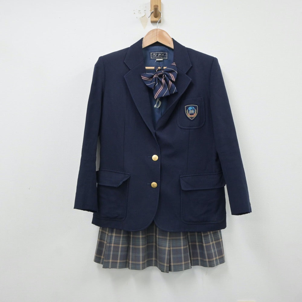 【中古】千葉県 松戸国際高等学校 女子制服 4点（ブレザー・スカート・スカート）sf018486