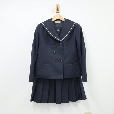 【中古】東京都 板橋有徳高等学校 女子制服 2点（セーラー服・スカート）sf018492