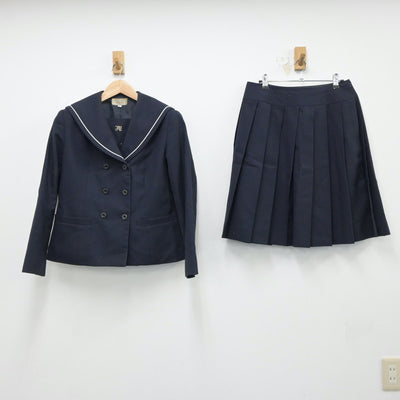 【中古】東京都 板橋有徳高等学校 女子制服 2点（セーラー服・スカート）sf018492