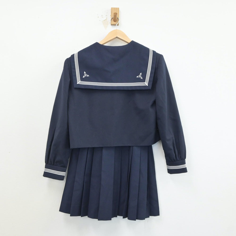 【中古】東京都 小松川高等学校 女子制服 2点（セーラー服・スカート）sf018502