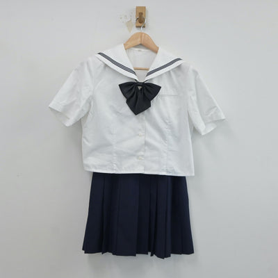 【中古】東京都 小松川高等学校 女子制服 3点（セーラー服・スカート）sf018504