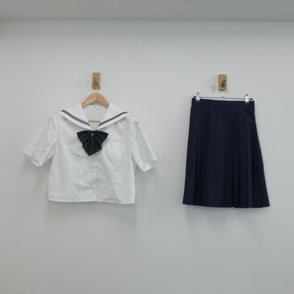 【中古】東京都 小松川高等学校 女子制服 3点（セーラー服・スカート）sf018504