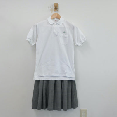 【中古】埼玉県 戸塚西中学校 女子制服 3点（シャツ・スカート）sf018505