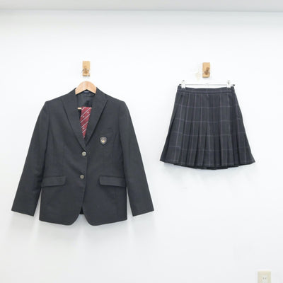 【中古】神奈川県 上鶴間高等学校 女子制服 4点（ブレザー・ニット・スカート）sf018510