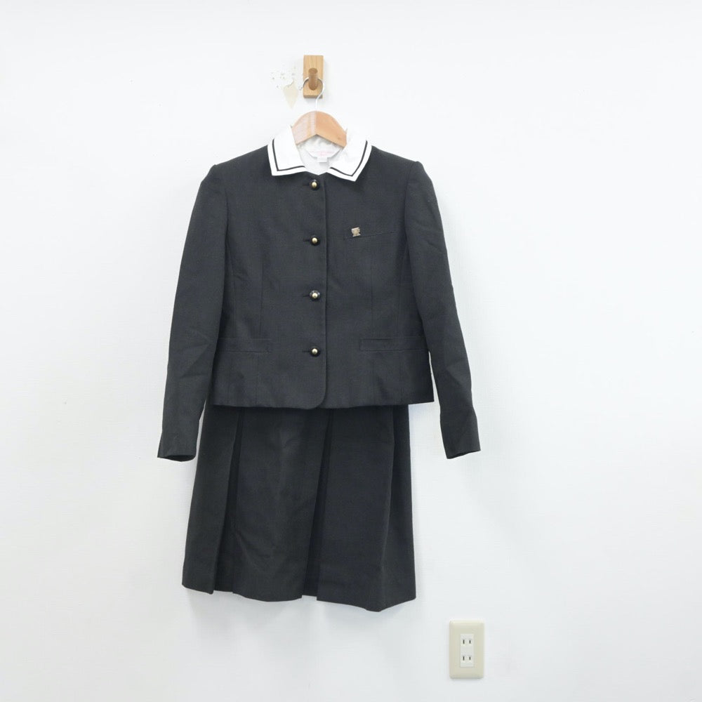 【中古】福岡県 門司大翔館高等学校 女子制服 3点（ブレザー・シャツ・スカート）sf018519